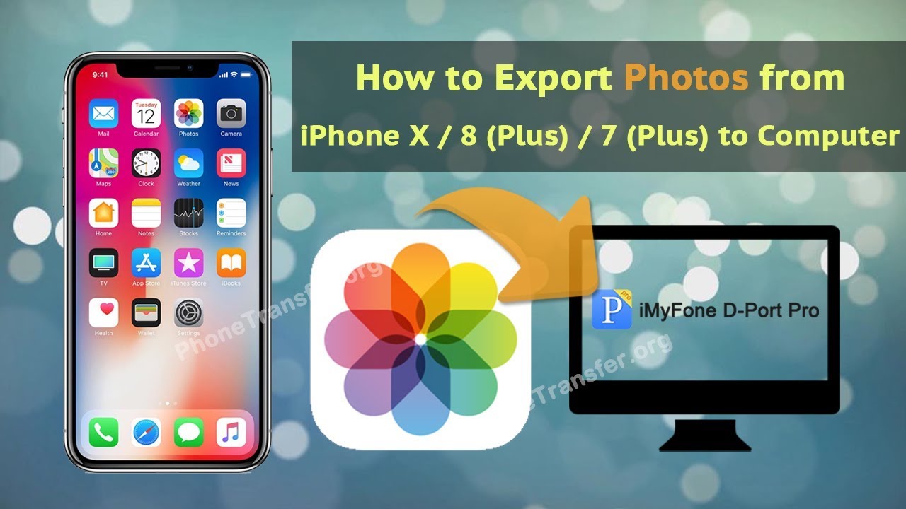 How To Export Photos From IPhone X 8 Plus 7 Plus To Computer YouTube