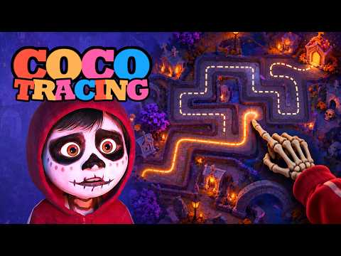 Coco Music Therapy 🌼 Finger Tracing Map | Halloween Brain Break