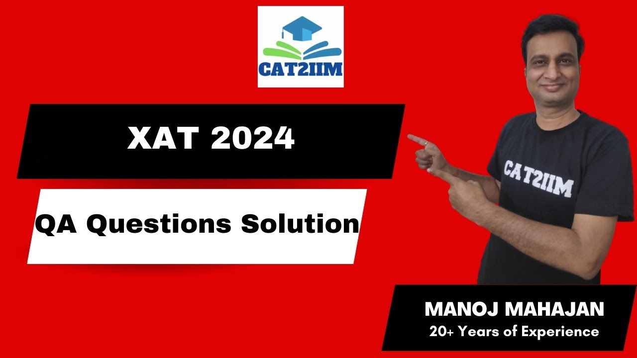 XAT 2024 Quant Solutions | #XAT24 #xat2024 #xat2025 - YouTube