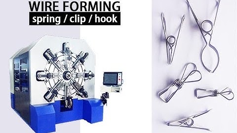 Universal CNC wire spring forming machine