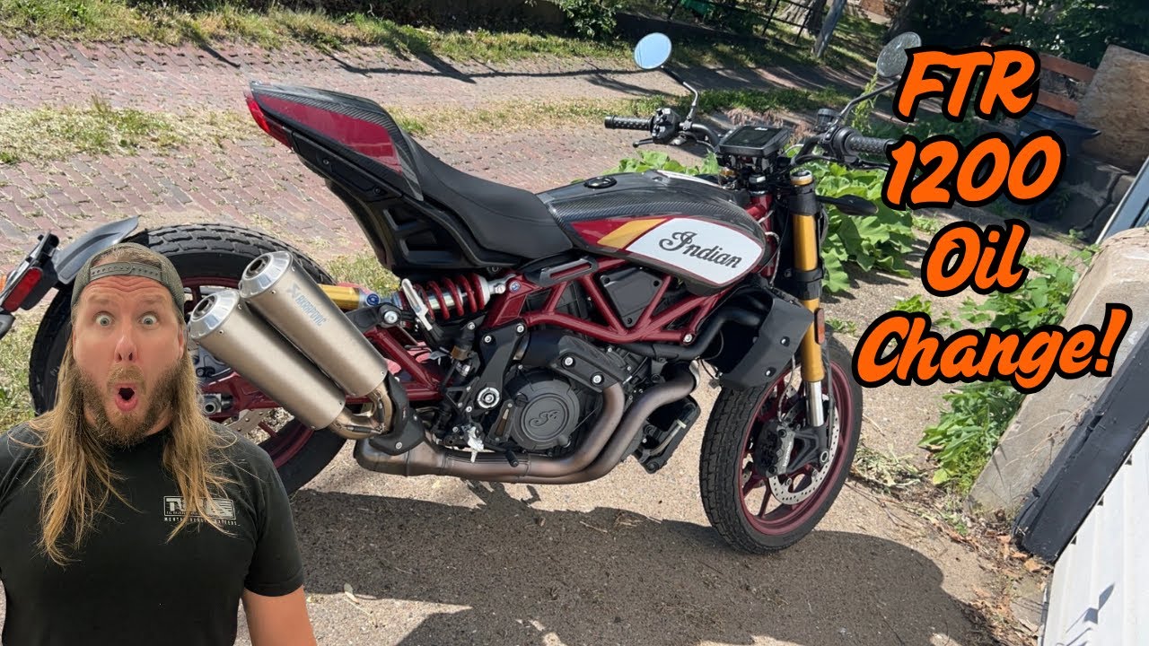 Индийский FTR 1200 как поменять масло.