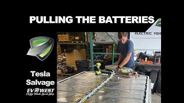 Battery Teardown for a Salvaged Tesla Model S | EV West