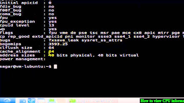 How to view CPU information in Linux Shell terminal