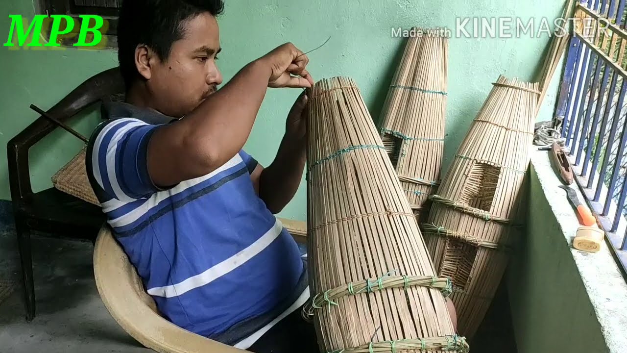 Creative works, making of fishing trap "Sepa" 