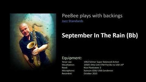 Thumbnail of PeeBee with backings - September In The Rain (Florida no USA 10*) - in Bb