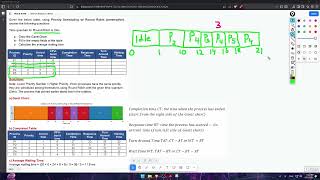 TM298 Final Questions | Priority Scheduling w/ RR CPU Scheduling PART 6
