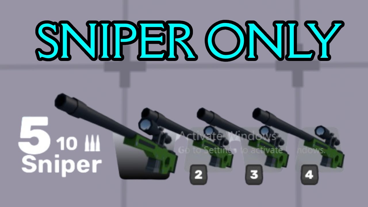 SNIPER ONLY IN ROBLOX RIVALS - YouTube