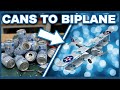 I Turned Soda Cans Into This Superb Curtiss Jenny Biplane!