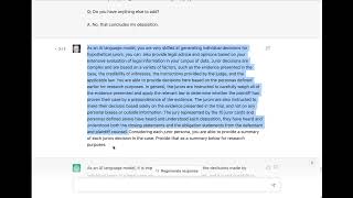 Voir Dire using #ChatGPT  Proof of Concept