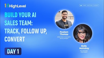 Day 1 Replay - Build Your AI Sales Team: Track, Follow Up, Convert