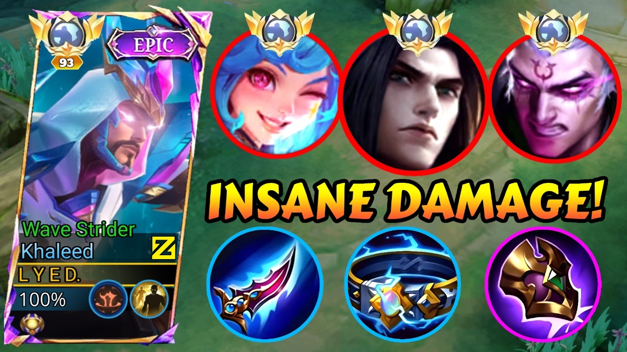 GLOBAL KHALEED SOLO HARD CARRY INTENSE GAMEPLAY! 🔥 | BEST BUILD KHALEED ROAM 2026 - MLBB