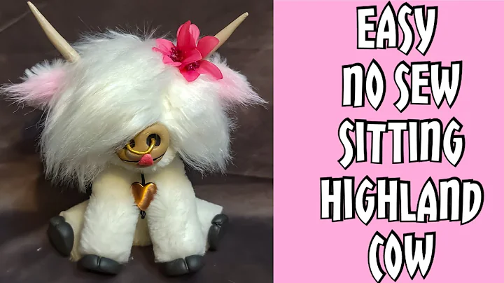 Adorable No Sew Highland Cow DIY You Can't Resist