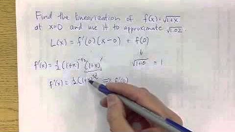 Linearization example 1