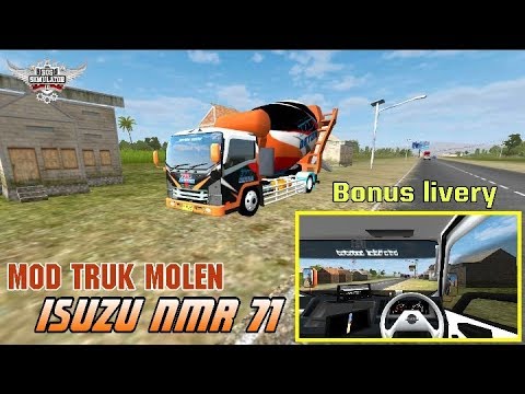 BUSSID Mod Truk  Molen  Beton Isuzu  NMR 71 YouTube