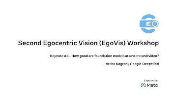 EgoVis Workshop CVPR 2025: How good are foundation models at understanding video?