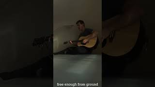 'golden hour' in an echo-y stairwell #music #guitar #musician #shorts