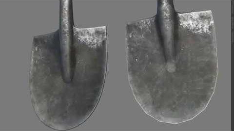 shovel - PBR Game-Ready VR / AR / low-poly 3D model