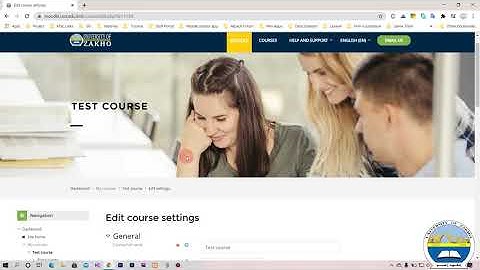 How to change course format in Moodle