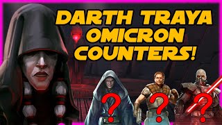 SWGOH - MOAR Darth Traya Omicron Counters! Reviewing counter vids from other channels.