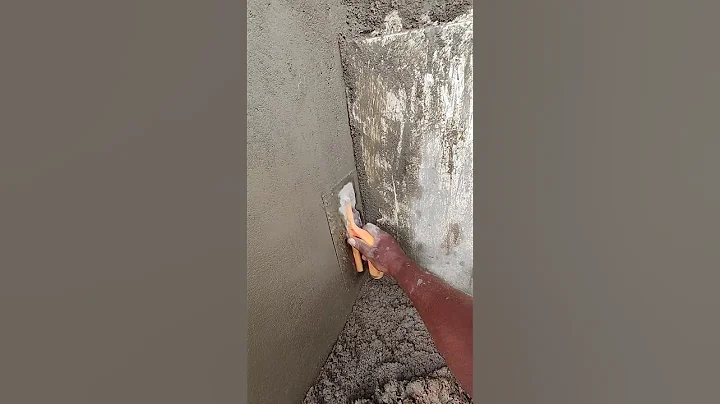Cement Plastering 👍👍 #shorts #shortsfeed #construction #skills #wallplaster #plaster