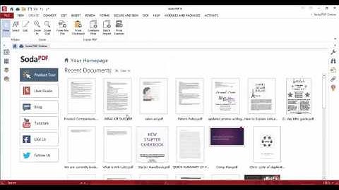 Creating PDFs with Soda PDF 8