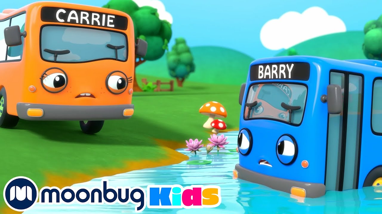 Baby Bus Pond Crash| Geckos Garage | Cars, Trucks & Vehicles Cartoon| Moonbug Kids