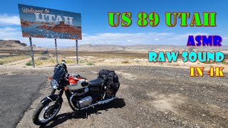 US 89 Utah Motorcycle Ride  ASMR Raw Sound