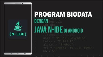Membuat Program Biodata dengan Java | Java N-IDE