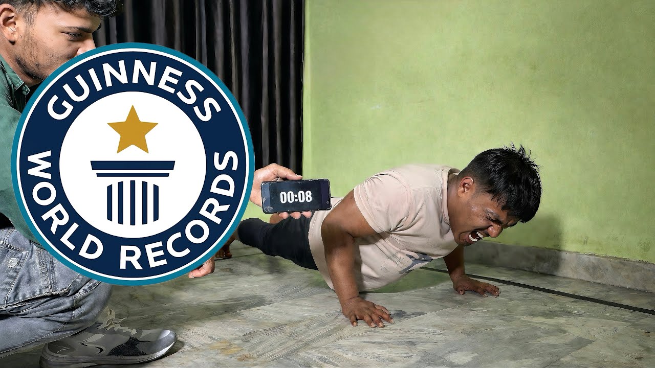 Most Push-Ups in 1 Minute | World Record Attempt - YouTube