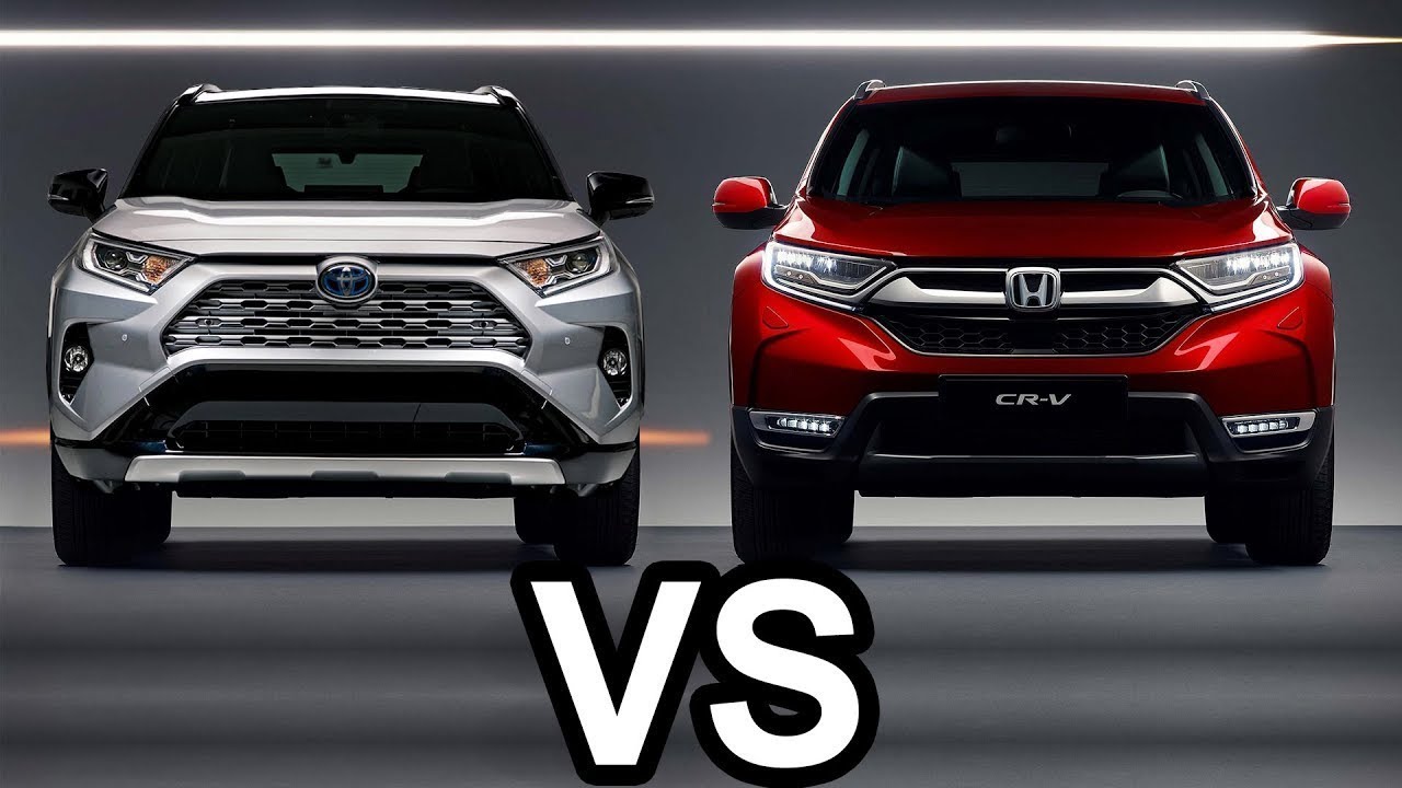 Сравнение тойоты и хонды. CR-V vs rav4. Toyota rav4 v. Toyota CRV 2018. Габариты Тойота рав 4 2019.