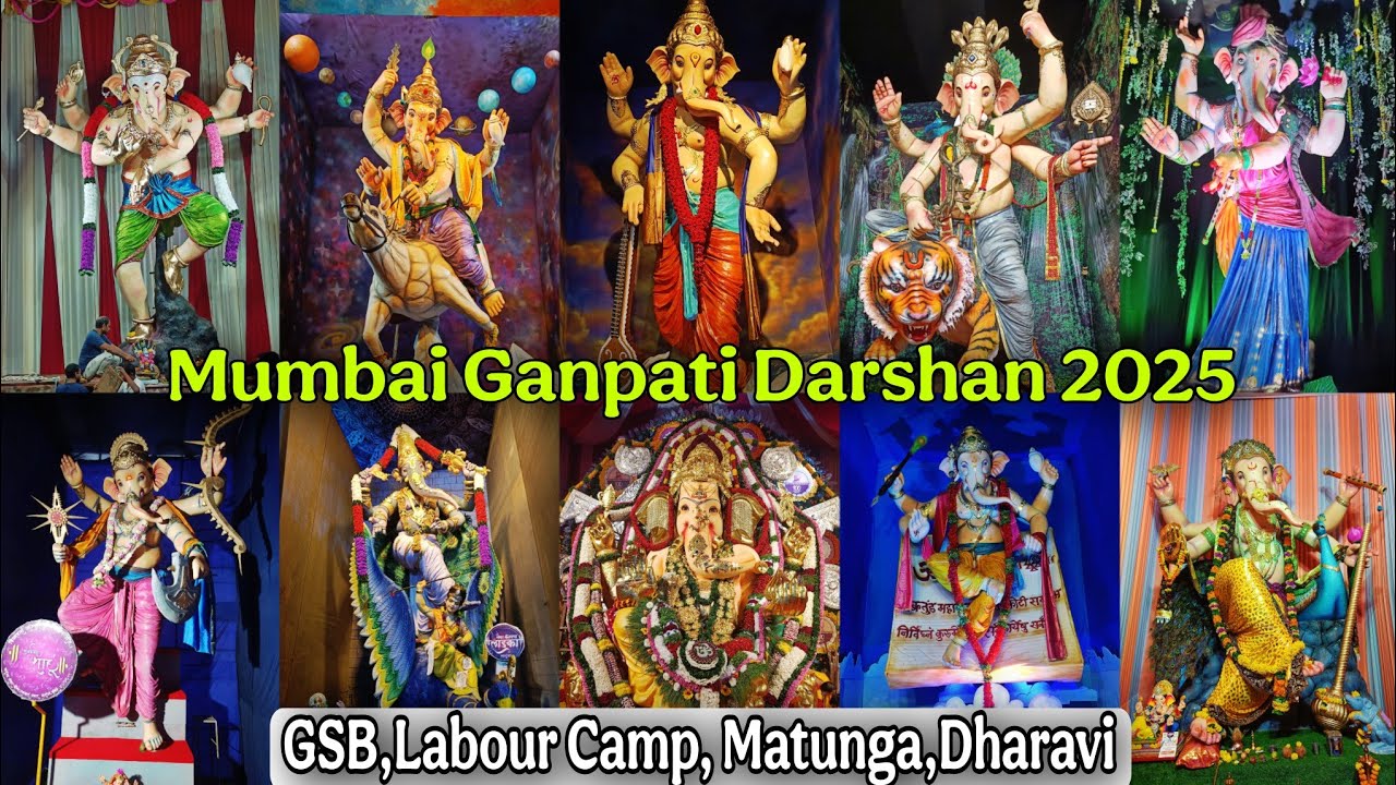 Mumbai Ganpati Darshan 2025 | GSB-Labour Camp-Matunga-Dharavi | Ganpati Darshan 2025 | Day 3