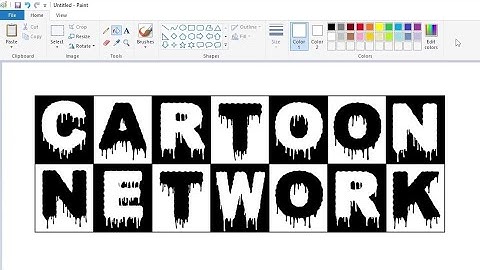 How to draw a Halloween Cartoon Network logo using MS Paint | How to draw on your computer
