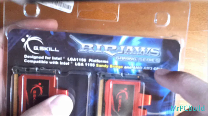 Unboxing the G.SKILL Ripjaws Series 8GB - MrPCBuild