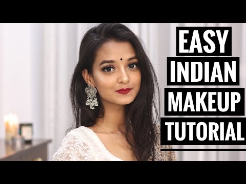 TRADITIONAL INDIAN MAKEUP TUTORIAL | SIMPLE & EASY