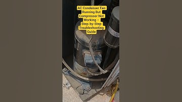 AC Condenser Fan Running But Compressor Not Working  Step-by-Step  Guide #ac#airconditioner