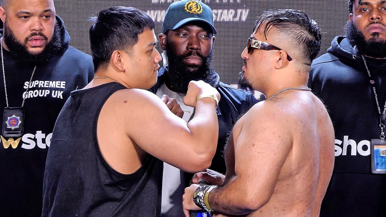 Halal Ham vs Salt Papi • FULL WEIGH IN and FACE OFF ShowStar Boxing