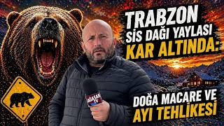 Sis Dağı’nda Ayı Korkusu 3 Metrelik Karın İçinde Zorlu Anlar