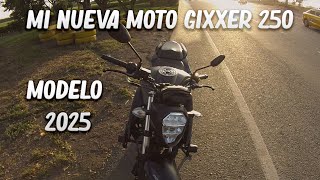 ESTRENANDO GIXXER 250 MODELO 2025 Y ACCESORIOS