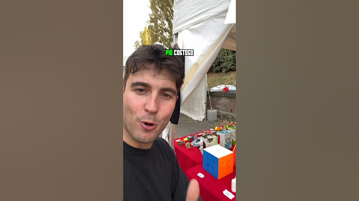Il cubo più costoso e meno costoso del mio stand 🧐