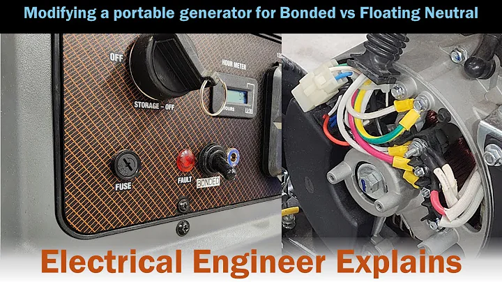 Electrical Engineer Explains: Portable Generator Bonded vs Floating - How I modified my generator!