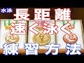 【秘伝】「距離単価を短く」する?長距離を速く泳ぐために