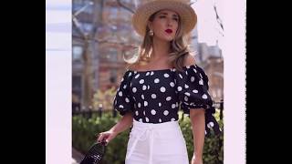 MODA 2021 moda 2020 Blusas de Moda 2020 💕 Blusas de Lunares Tendencias en  Blusas Modernas - YouTube