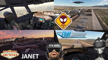 PMDG 737 Janet Airlines Ops | Las Vegas to Area 51 | Microsoft Flight Simulator | RTX 4090 Laptop