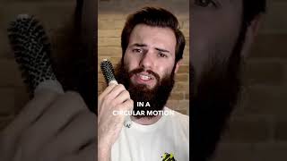 How to Straighten a Wild Curly Beard #shorts