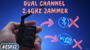 DUAL CHANNEL WIFI & BLUETOOTH JAMMER USING ESP32.