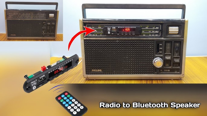 How to convert an old radio to a Bluetooth speaker with a TDA7294