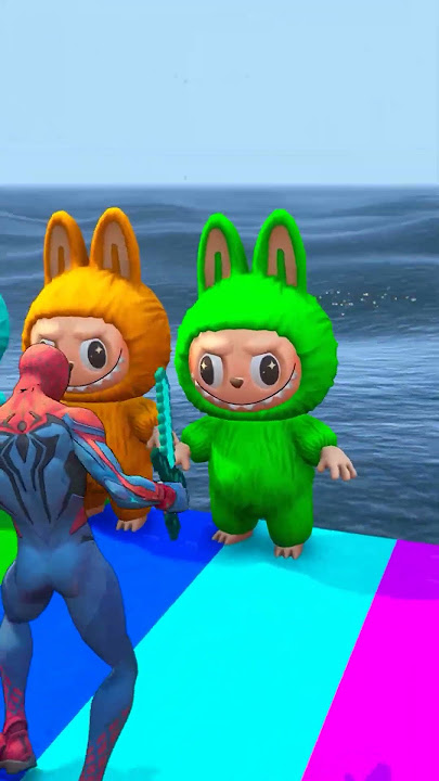 SPIDER-MAN SMASHING LABUBU #shorts