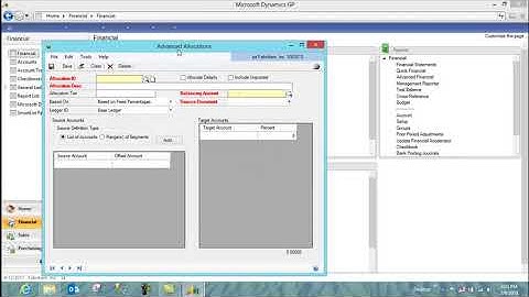 Advanced Allocations for GP Target Account Masking
