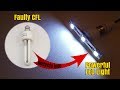 How to Make a  Bright LED Light from Scrap CFL Bulb - Homemade | DIY (Creative Life)