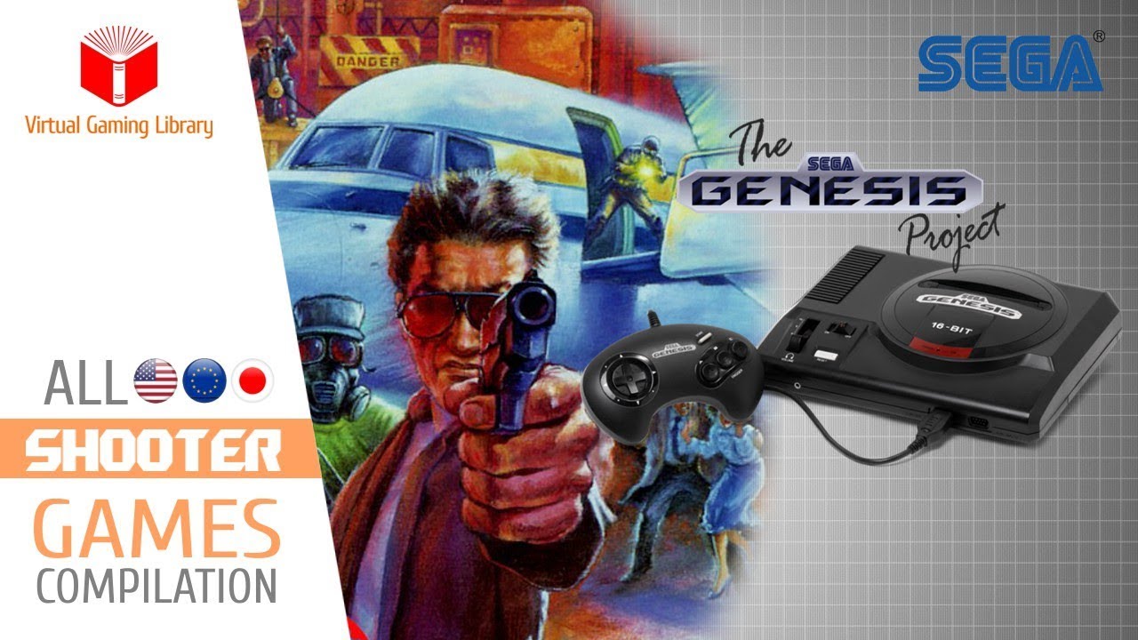 All SEGA Genesis/Mega Drive Shooter Games Compilation - Every Game (US/EU/JP/BR)